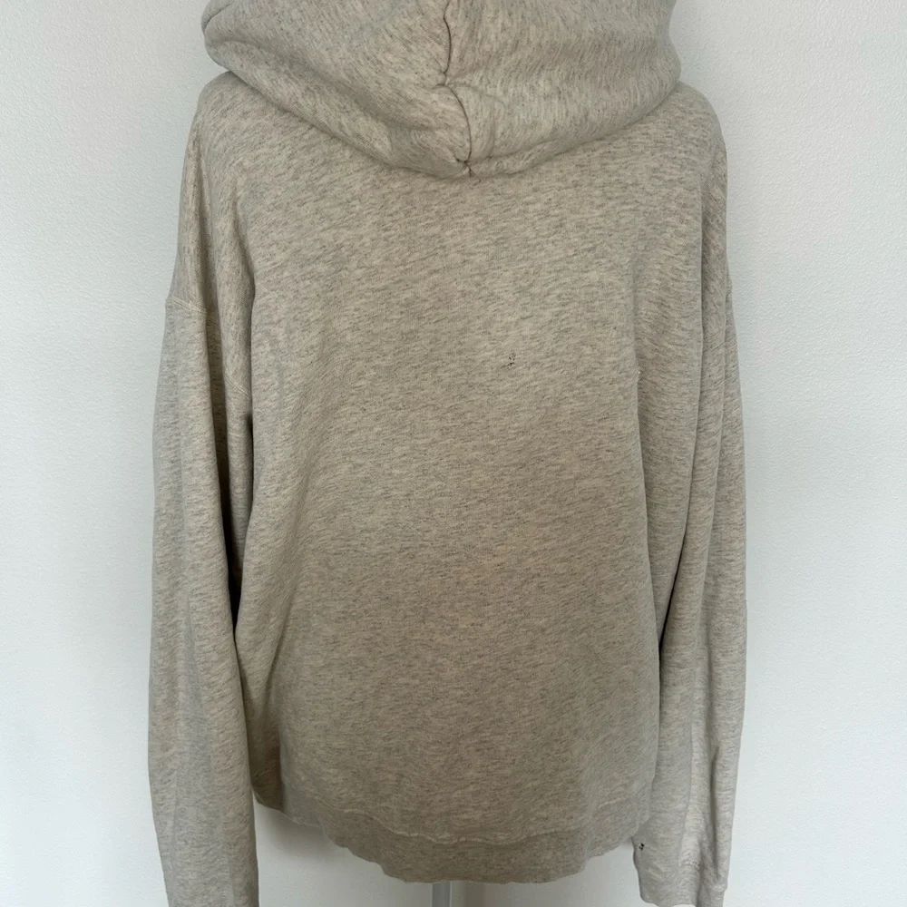 John Elliott Gray hooded Sweatshirt Soft Relaxed Fit - Picture 3 of 10